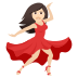 💃🏻 woman dancing: light skin tone display on JoyPixels